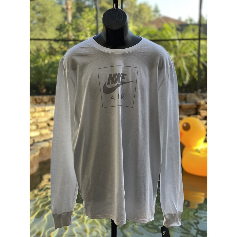 Nike "Just Do It" Long-Sleeve Tee Men's L White DC8898-100 – NWT